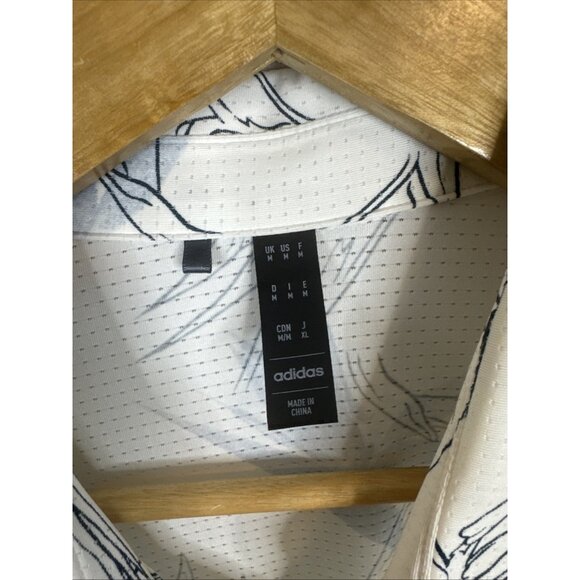 Adidas Oasis Golf Polo Shirt Lot of 2 Floral Print Performance Mens M - Picture 3 of 11